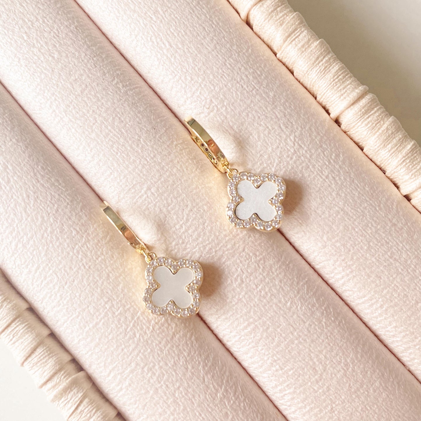 Reversible Clover Drop Earring