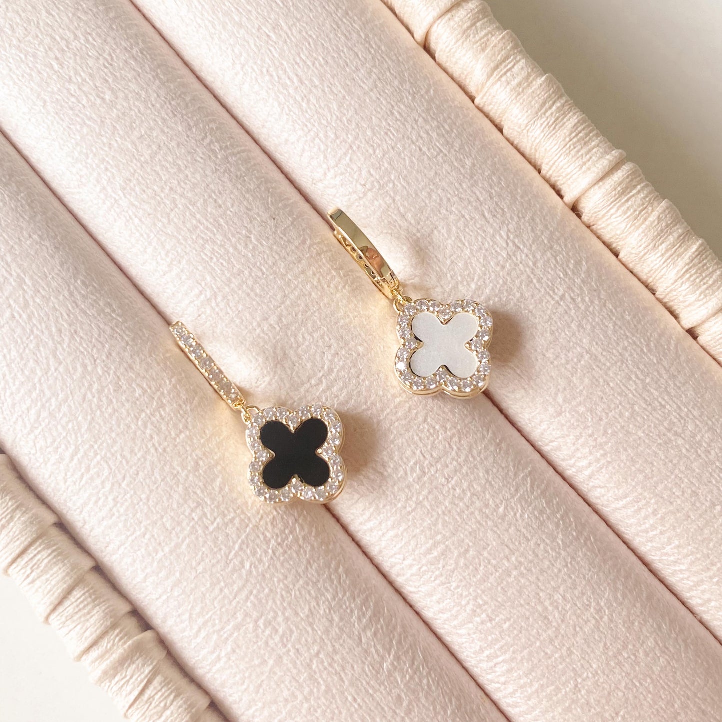 Reversible Clover Drop Earring